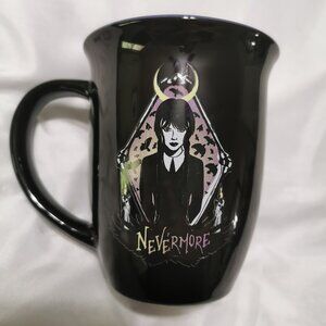 Wednesday Nevermore black coffee mug